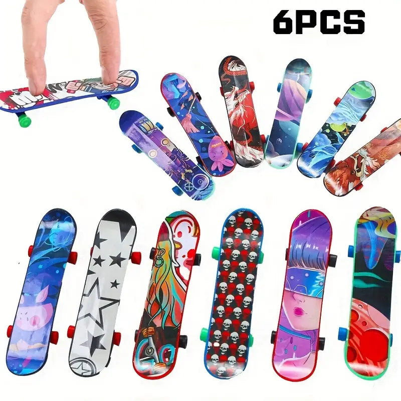 set van 6 coole vinger skateboards