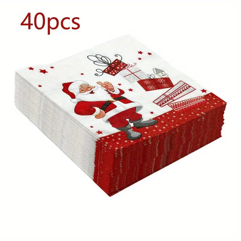 40-delige set kerstservetten